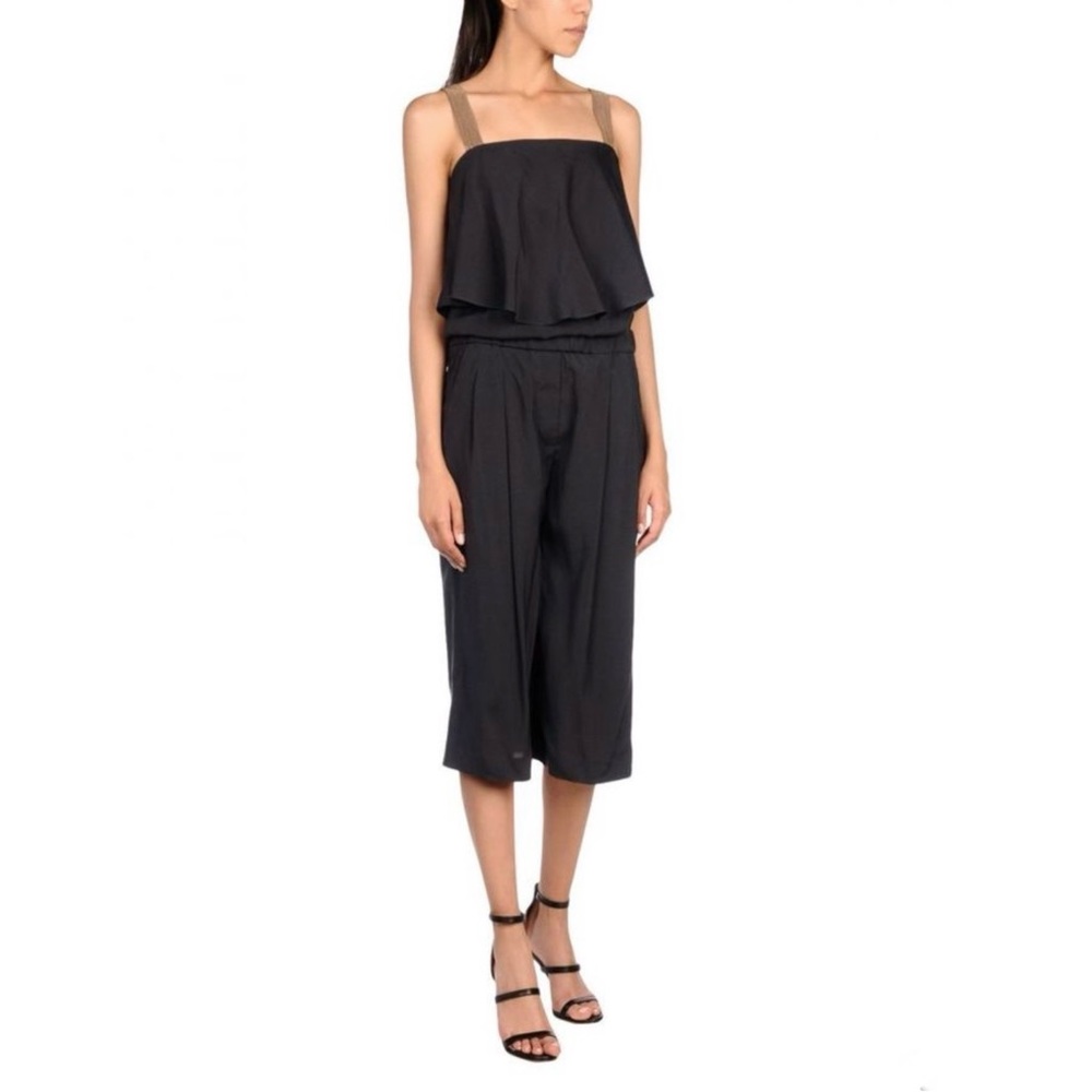 Brunello Cucinelli Gray Silk Jumpsuit
